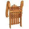 vidaXL Chaise de jardin Adirondack et repose-pieds bois massif acacia