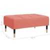 vidaXL Repose-pied Rose 78x56x32 cm Velours