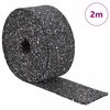 vidaXL Rouleau de granulat en caoutchouc Noir 200 x 5 x 0,6 cm