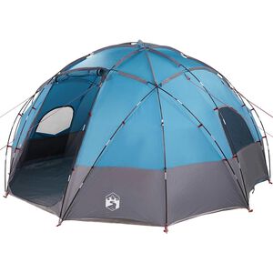 vidaXL Tente D&ocirc;me avec toit Bleu 475 x 475 x 235 cm taffetas
