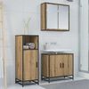 vidaXL Ensemble de mobilier de salle de bain Ch&ecirc;ne artisanal