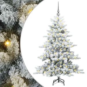 vidaXL Sapin de No&euml;l Artificiel &agrave; Branches Articul&eacute;es Blanc 150 cm
