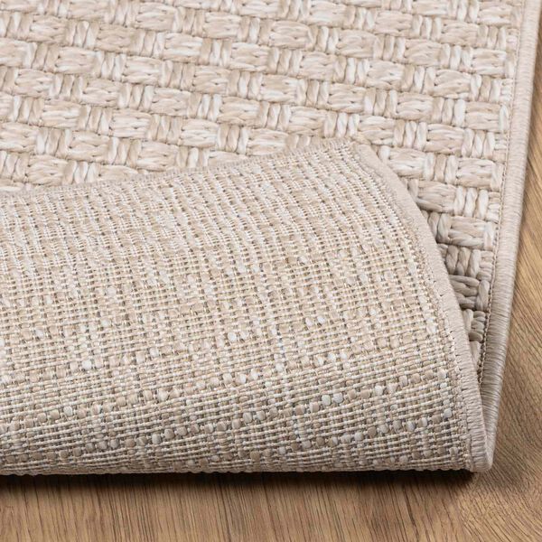 vidaXL Tapis de surface HUARTE Cr&egrave;me 200 x 140 cm Polyester