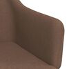 vidaXL Chaises pivotantes &agrave; manger lot de 6 marron tissu