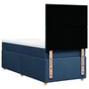 vidaXL Sommier &agrave; lattes de lit avec matelas Bleu 100x200 cm Tissu