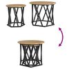 vidaXL Table d'appoint 2 pcs Chêne artisanal