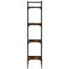 vidaXL Biblioth&egrave;que &agrave; 4 niveaux ch&ecirc;ne 35x30x138,5 cm bois d'ing&eacute;nierie