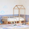 vidaXL Lit de jour avec toit sans matelas 90x200 cm bois massif