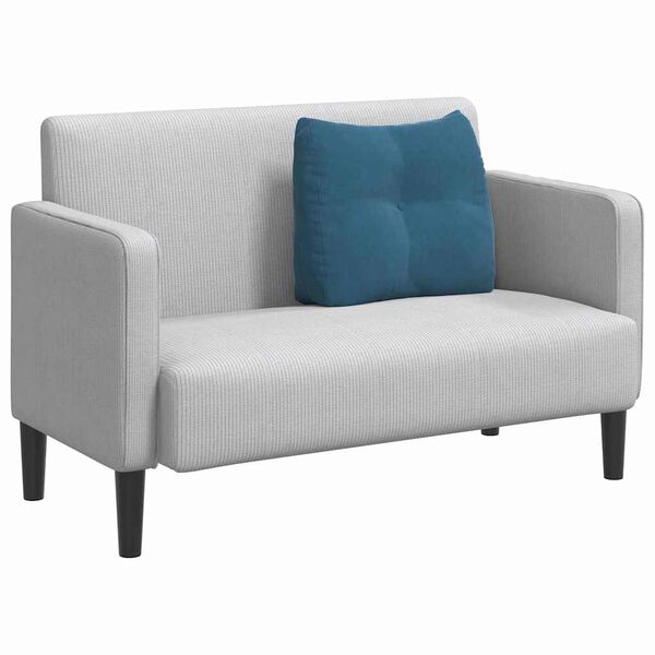 vidaXL Coussin de Dos Bleu 60 x 24 x 50 cm Velours