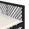 vidaXL Ensemble &agrave; manger de jardin 9pcs coussins noir r&eacute;sine tress&eacute;e