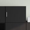 vidaXL Armoire murale noir 50x42,5x40 cm bois d'ing&eacute;nierie