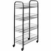 Metaltex Chariot de cuisine avec 4 paniers Pisa Noir