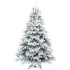 vidaXL Sapin de No&euml;l artificiel avec 300 LED Blanc 210 cm PE et PVC