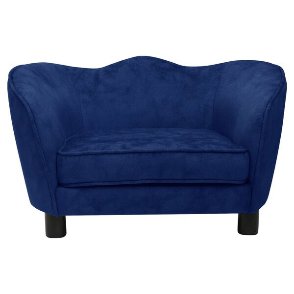vidaXL Canap&eacute; pour chien Bleu 66x43x40 cm Peluche