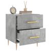 vidaXL Table de chevet gris b&eacute;ton 40x35x47,5 cm bois d&rsquo;ing&eacute;nierie