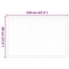 vidaXL Tapis de porte Beige 60 x 40 x 1.2 cm Tissu en teddy