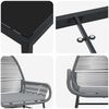 vidaXL Ensemble de salle &agrave; manger pour jardin 5 pcs Gris polyrotin