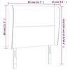 vidaXL T&ecirc;te de lit avec oreilles Rose 83x23x118/128 cm Velours