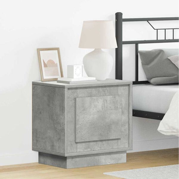vidaXL Cabinet de chevet 2 pcs Gris b&eacute;ton 44 x 34,5 x 45 cm