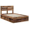 vidaXL Cadre de lit Bois ancien 120 x 190 cm Pin massif
