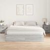 vidaXL Cadre de lit avec rangement Gris Sonoma 180 x 200 cm