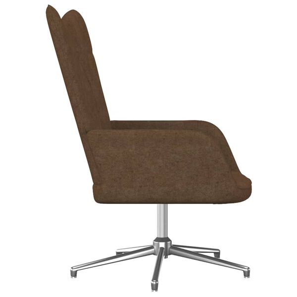 vidaXL Chaise de relaxation Marron Tissu