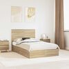 vidaXL Lit de Rangement Ch&ecirc;ne Sonoma 120 x 190 cm Bois d'ing&eacute;nierie