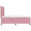 vidaXL Lit &agrave; ressorts avec matelas Rose 140 x 200 cm tissu