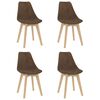 vidaXL Ensemble de salle &agrave; manger 5 pcs Marron