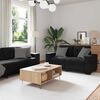 vidaXL Ensemble de Canap&eacute;s 3 pcs Noir Velours
