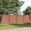 vidaXL Panneau de cl&ocirc;ture marron 699x186 cm WPC