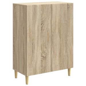 vidaXL Buffet Ch&ecirc;ne Sonoma 66 x 34,5 x 90 cm Bois d'ing&eacute;nierie