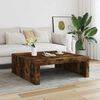 vidaXL Table basse Ch&ecirc;ne fum&eacute; 100x100x35 cm Bois d'ing&eacute;nierie