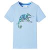 T-shirt pour enfants avec manches courtes bleu clair 104