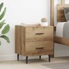 vidaXL Cabinet de chevet avec tiroir Ch&ecirc;ne artisanal 40 x 35 x 47,5 cm