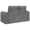 vidaXL Canap&eacute;-Lit 60cm Gris fonc&eacute; Velours