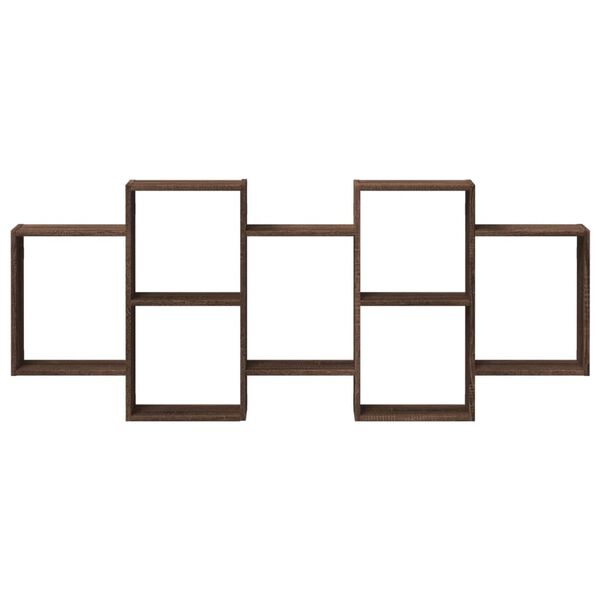 vidaXL &Eacute;tag&egrave;re murale ch&ecirc;ne marron 159x18x65 cm bois d'ing&eacute;nierie