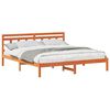 vidaXL Cadre de lit Marron 200 x 200 cm Pin massif
