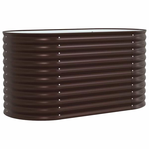 vidaXL Lit sur&eacute;lev&eacute; Marron 160 x 80 x 81 cm Acier