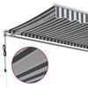 vidaXL Auvent r&eacute;tractable automatique anthracite et blanc 450x350 cm