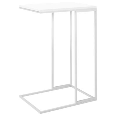 vidaXL Table d'appoint Blanc 40x30x59 cm Bois d'ingénierie