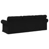 vidaXL Canap&eacute; 210cm Noir M&eacute;tал