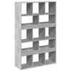 vidaXL Biblioth&egrave;que gris b&eacute;ton 100x33x156,5 cm bois d'ing&eacute;nierie