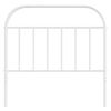 vidaXL T&ecirc;te de lit m&eacute;tal blanc 100 cm