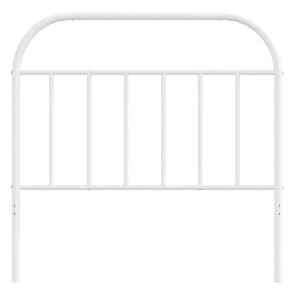 vidaXL T&ecirc;te de lit m&eacute;tal blanc 100 cm
