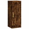 vidaXL Buffet haut Ch&ecirc;ne fum&eacute; 34,5x34x180 cm Bois d'ing&eacute;nierie