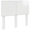 vidaXL T&ecirc;te de lit Blanc Brillant Bois d'ing&eacute;nierie
