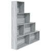 vidaXL Armoire &agrave; livres Sonoma gris 155x24x160 cm