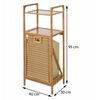 Bathroom Solutions Support de rangement et 2 &eacute;tag&egrave;res panier &agrave; linge
