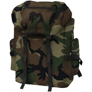 vidaXL Sac &agrave; dos en style d'arm&eacute;e 65 L Camouflage
